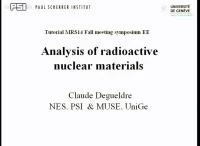 Tutorial EE: Analysis of Radioactive Nuclear Materials icon