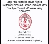Large Area Formation of Self-Aligned Crystalline Domains of Organic Semiconductors on Transistor Channels using a Novel Crystallization Technique: CONNECT icon