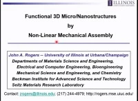 Functional 3D Micro/Nanostructures by Non-Linear Mechanical Assembly icon