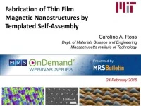 Fabrication of Thin Film Magnetic Nanostructures by Templated Self-Assembly icon