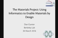The Materials Project: Using Informatics to Enable Materials by Design icon