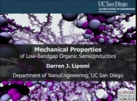 Mechanical Properties of Low-Bandgap Organic Semiconductors icon
