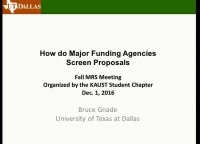 Scientific Writing for Academia and Industry: How Major Funding Agencies Screen Proposals icon