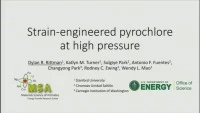 Strain Engineered Pyrochlore at High Pressure icon