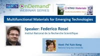 Multifunctional materials for emerging technologies icon