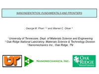 Nanoindentation: Fundamentals and Frontiers icon