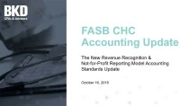 New Accounting Standards: Revenue Recognition and the Not-For-Profit Reporting Standards icon