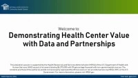 Demonstrating Health Center Value with Data and Partnerships icon