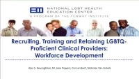 Recruiting, Training, and Retaining LGBTQ-Proficient Clinical Providers - NCA FEATURED icon