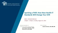 Sparking a FHIR: How New Health IT Standards Will Change Your EHR icon