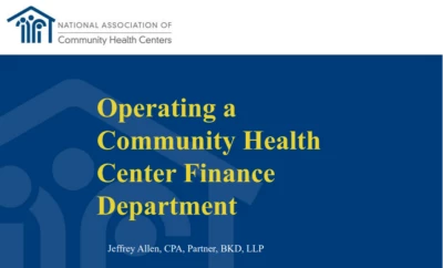 Operating a CHC Finance Department (cont.) icon