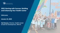 Welcome + Health Center Program Overview icon