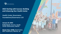 Health Center Foundations: Governance 101 + Day 1 Wrap Up & Workbook Review icon