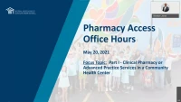 Clinical Pharmacy or Advanced Practice Services in a Community Health Center 1 icon