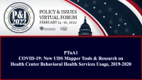 COVID-19: New UDS Mapper Tools and Research on Health Center Behavioral Health Services Usage, 2019-2020 icon