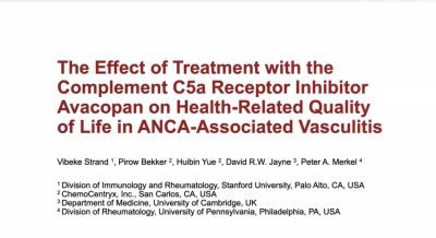 The Effect of Treatment with the Complement C5a Receptor Inhibitor Avacopan on Health-Related Quality of Life in ANCA-Associated Vasculitis
