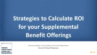 Strategies to Calculate ROI for your Supplemental Benefit Offerings icon