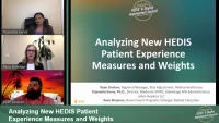 Analyzing New HEDIS Patient Experience Measures and Weights icon
