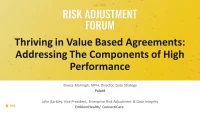 Thriving in Value Based Agreements: Addressing The Components of High Performance icon