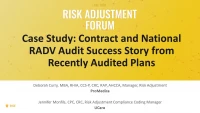 A: Case Study: Contract and National RADV Audit Success Story from Recently Audited Plans icon