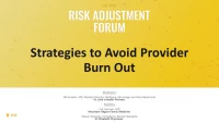 B: Strategies to Avoid Provider Burn Out icon