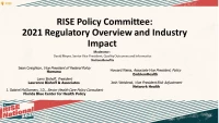 RISE Policy Committee: 2021 Regulatory Overview and Industry Impact icon