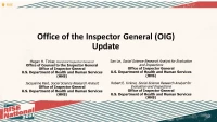 Office of the Inspector General (OIG) Update icon