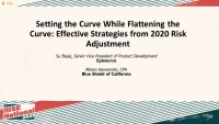 Setting the Curve While Flattening the Curve: Effective Strategies from 2020 Risk Adjustment icon