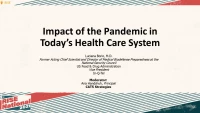 Impact of the Pandemic in Today’s Health Care System icon