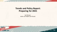 Trends and Policy Report: Preparing for 2021 icon