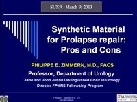 Synthetic Material for Incontinence and Prolapse Repair: Pros and Cons icon