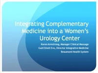 Integrating Complimentary Medicine into a Women's Urology Center icon