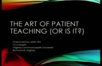 The Art of Patient Teaching (Or is It?)  icon