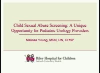 Child Sexual Abuse Screening: A Unique Opportunity for Pediatric Urology Providers  icon