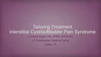 Tailoring Treatment for the Interstitial Cystitis/Painful Bladder Syndrome Patient  icon
