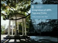 Integration of APP's Tips and Tricks Panel  icon