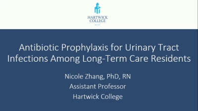 Antibiotic Prophylaxis for Urinary Tract Infections Among Long-Term Care Residents icon