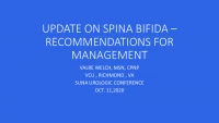 Update on Spina Bifida - Recommendation for Management icon