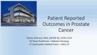 Patient Reported Outcomes in Prostate Cancer Treatment icon