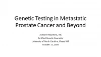 Genetic Testing in Metastatic Prostate Cancer and Beyond icon