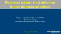 Recurrent Urinary Tract Infections in Postmenopausal Women icon