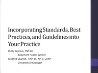 Incorporating Standards, Best Practices, and Guidelines into Your Practice icon