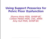 Using Support Pessaries for Pelvic Floor Dysfunction icon