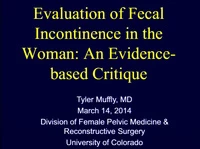 Evaluation of Fecal Incontinence in the Woman: An Evidence-based Critique icon