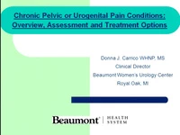 Chronic Pelvic or Urogenital Pain Conditions: Overview, Assessment & Treatment Options icon