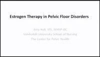 The Use of Estrogen Therapy in Pelvic Floor Disorders icon