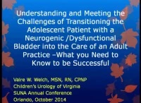 Understanding and Meeting the Challenges of Transitioning the Adolescent Patient with a Neurogenic Bladder into the Care of an Adult Practice - What Do You Need to Know To Be Successful? icon