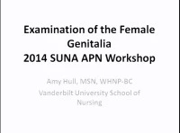 Advanced Practice Focused Workshop:  Part I: Examination of the Female Genitalia; Part II: Examination of the Male Genitalia icon