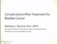 Complications After Treatment for Bladder Cancer icon