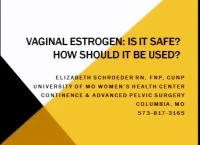 Vaginal Estrogen: Is it Safe? How Should It Be Used? icon